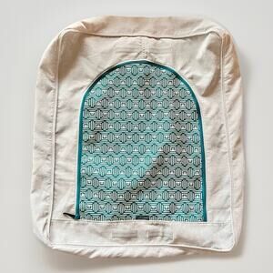 Lovesac Sactional STANDARD SEAT Cover Sky Gray Corded Velvet *IMPERFECTIONS*